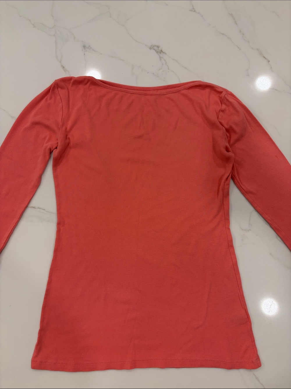 Caslon Women's 3/4 Sleeve Boat Neck Top - Coral